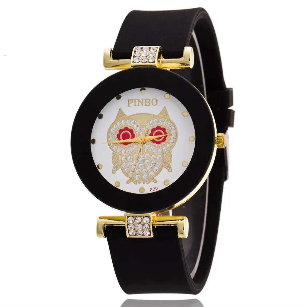Simple Black White Quartz Watches Women Minimalist Design Silicone Strap Wristwatch Big Dial Women's Fashion Creative Watch