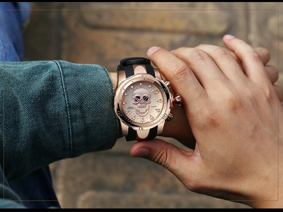 Skull Fashion Men's Wristwatch