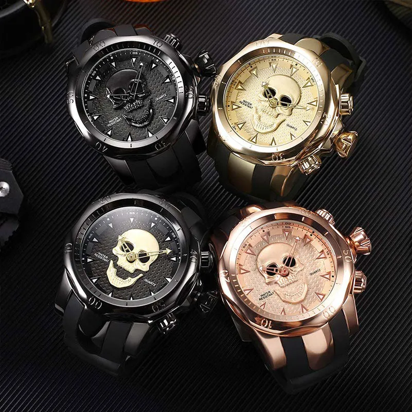 Skull Fashion Men's Wristwatch
