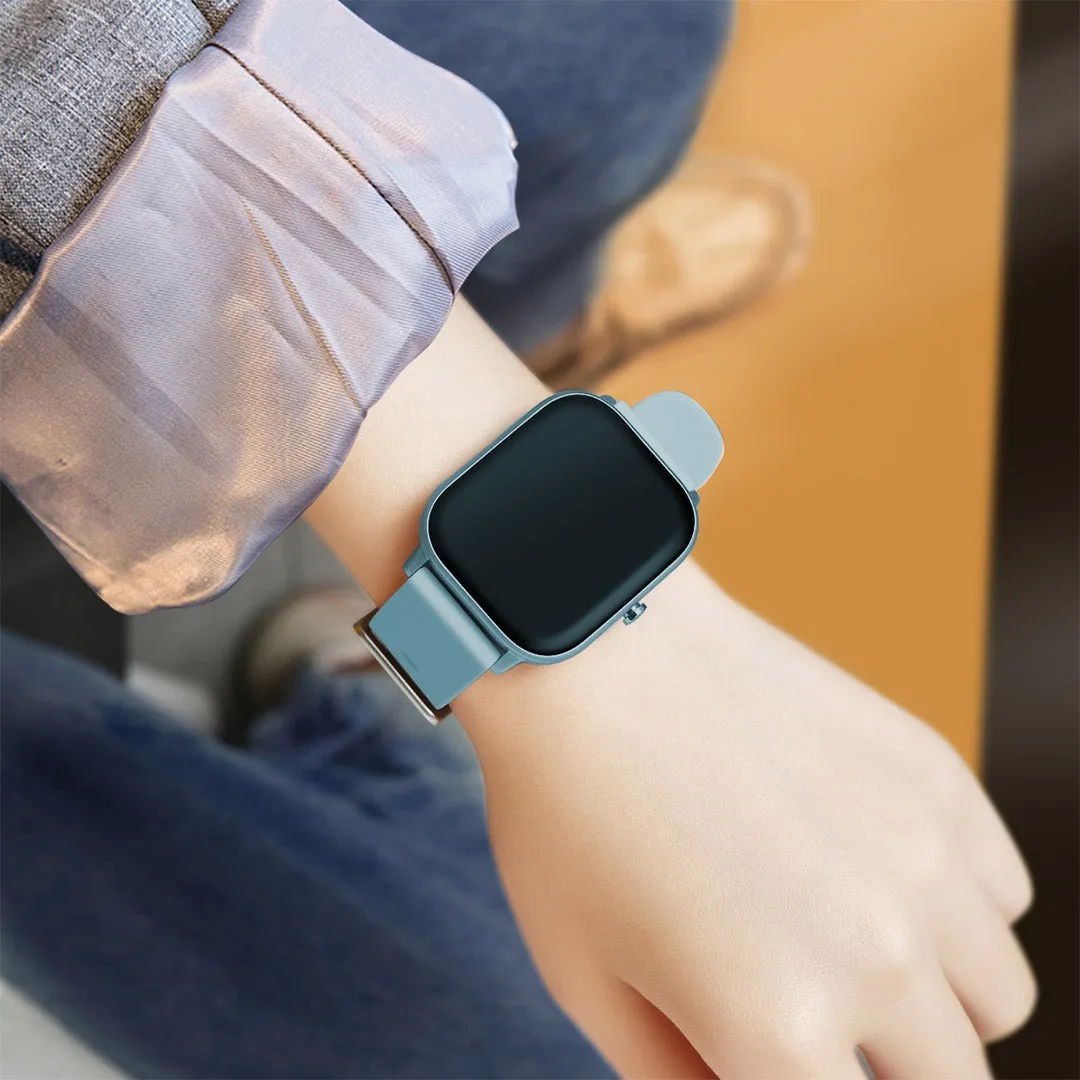 Smart Wrist Watch Set Premium 2X Waterproof Fitness Heart Rate Monitor Tracker P8 - Blue