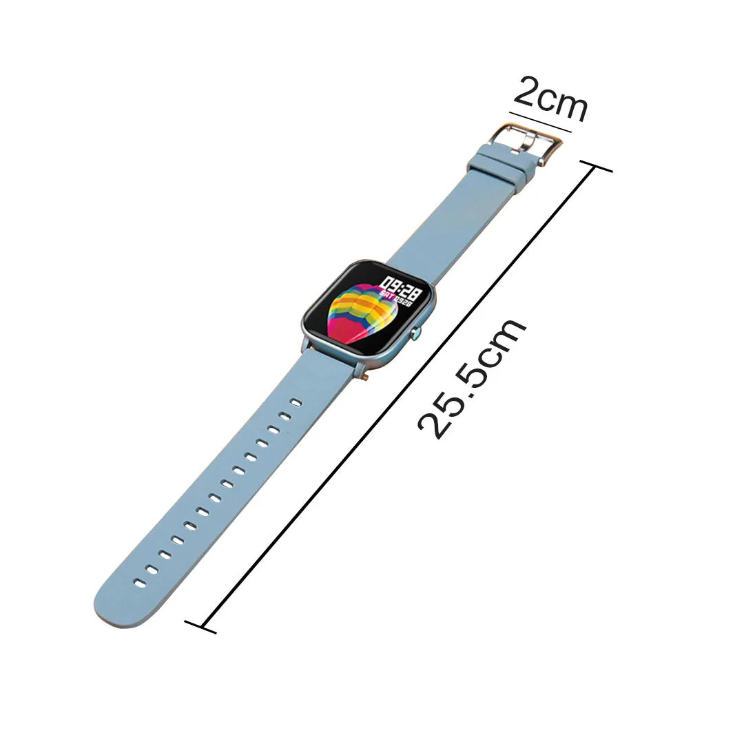 Smart Wrist Watch Set Premium 2X Waterproof Fitness Heart Rate Monitor Tracker P8 - Blue