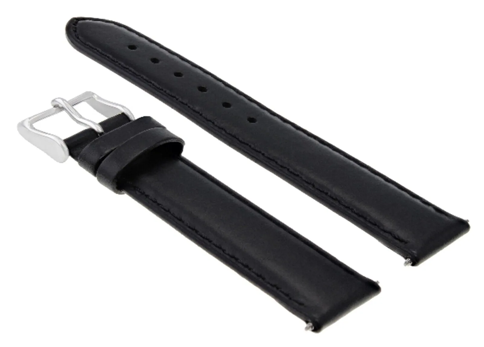 SMOOTH LEATHER WATCH BAND STRAP FOR LONGINES WATCH - 22MM