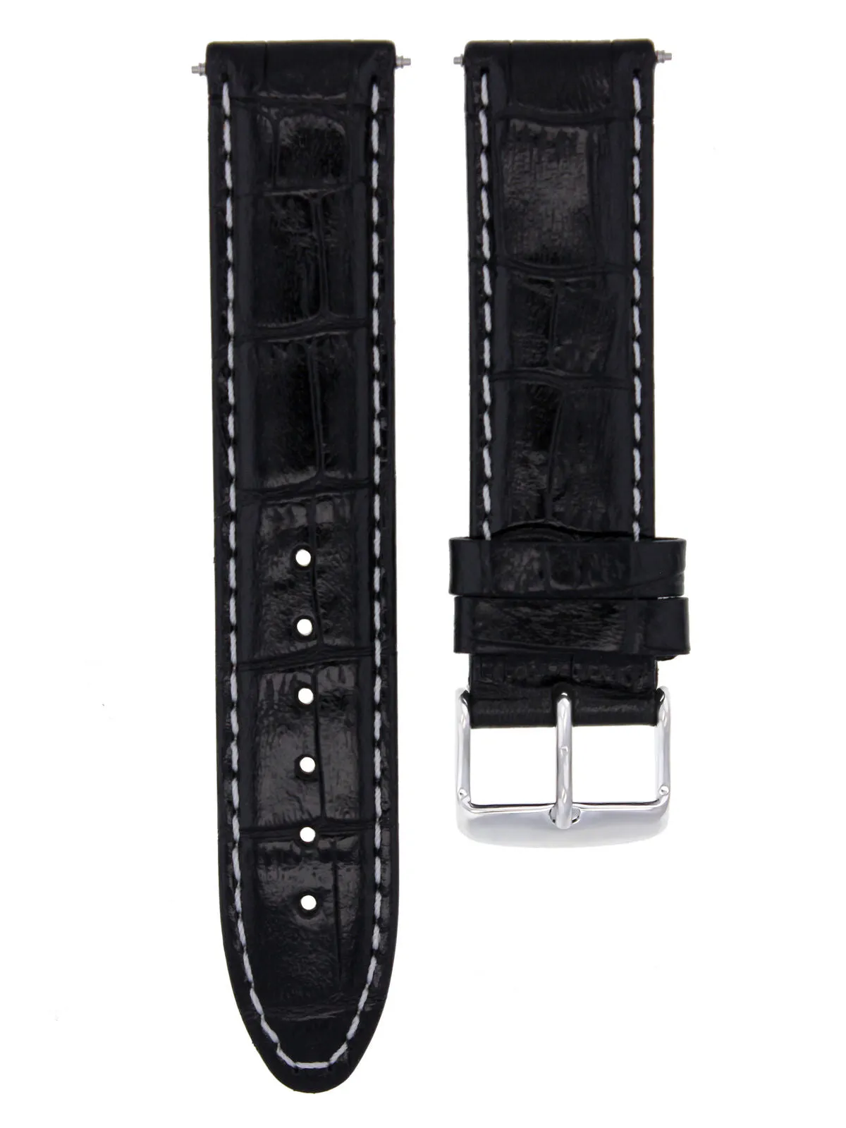 SMOOTH LEATHER WATCH BAND STRAP FOR LONGINES WATCH - 22MM