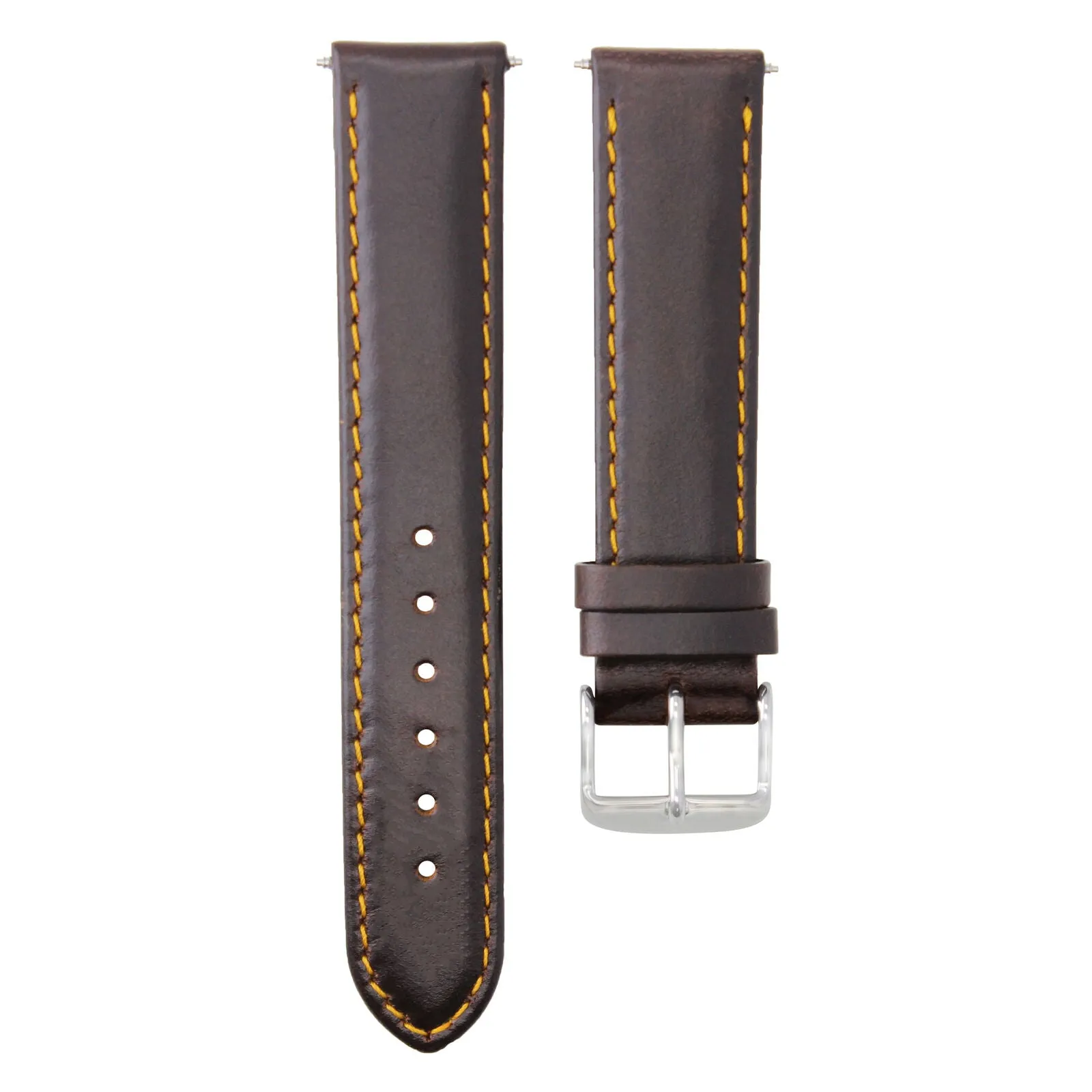 SMOOTH LEATHER WATCH BAND STRAP FOR LONGINES WATCH - 22MM