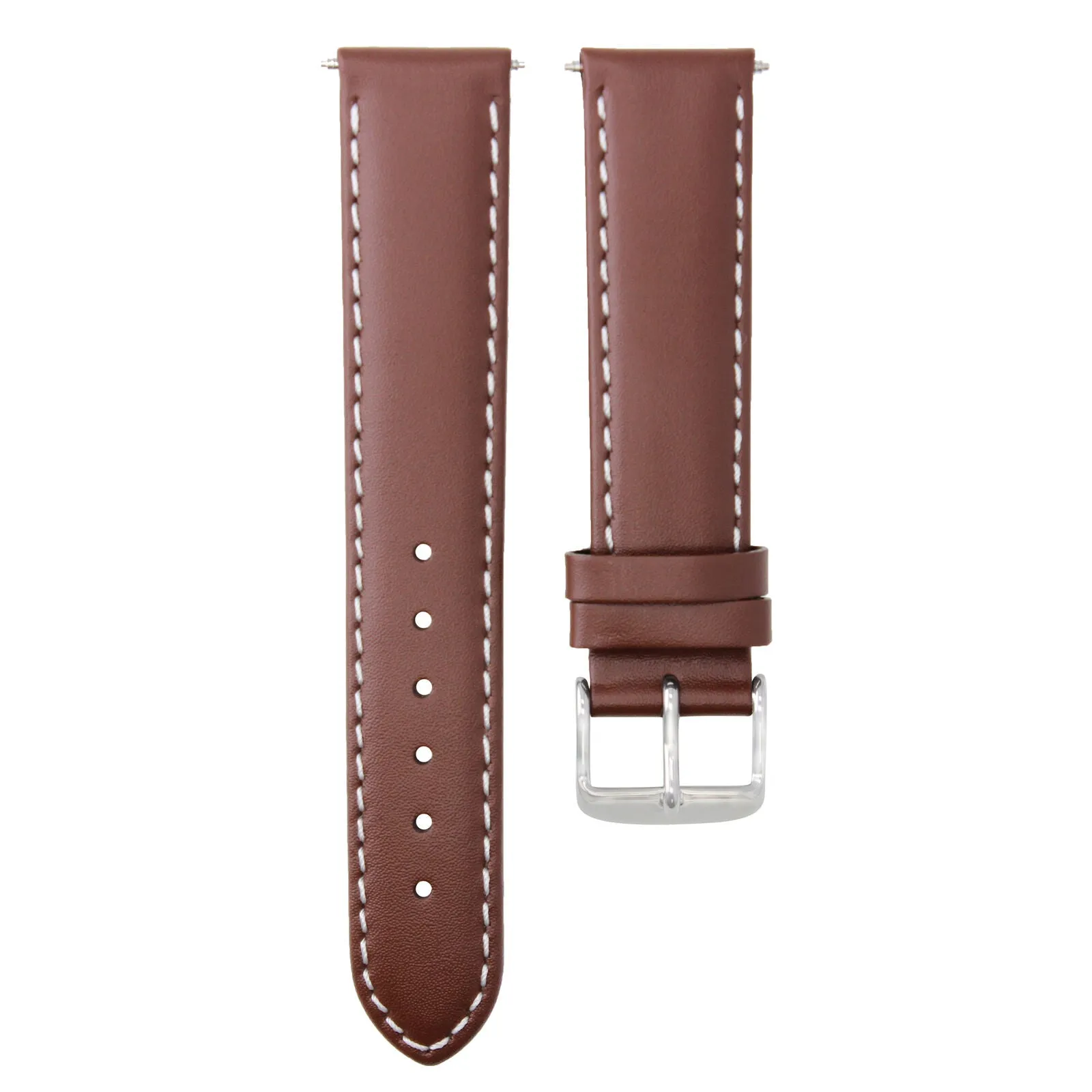 SMOOTH LEATHER WATCH BAND STRAP FOR LONGINES WATCH - 22MM