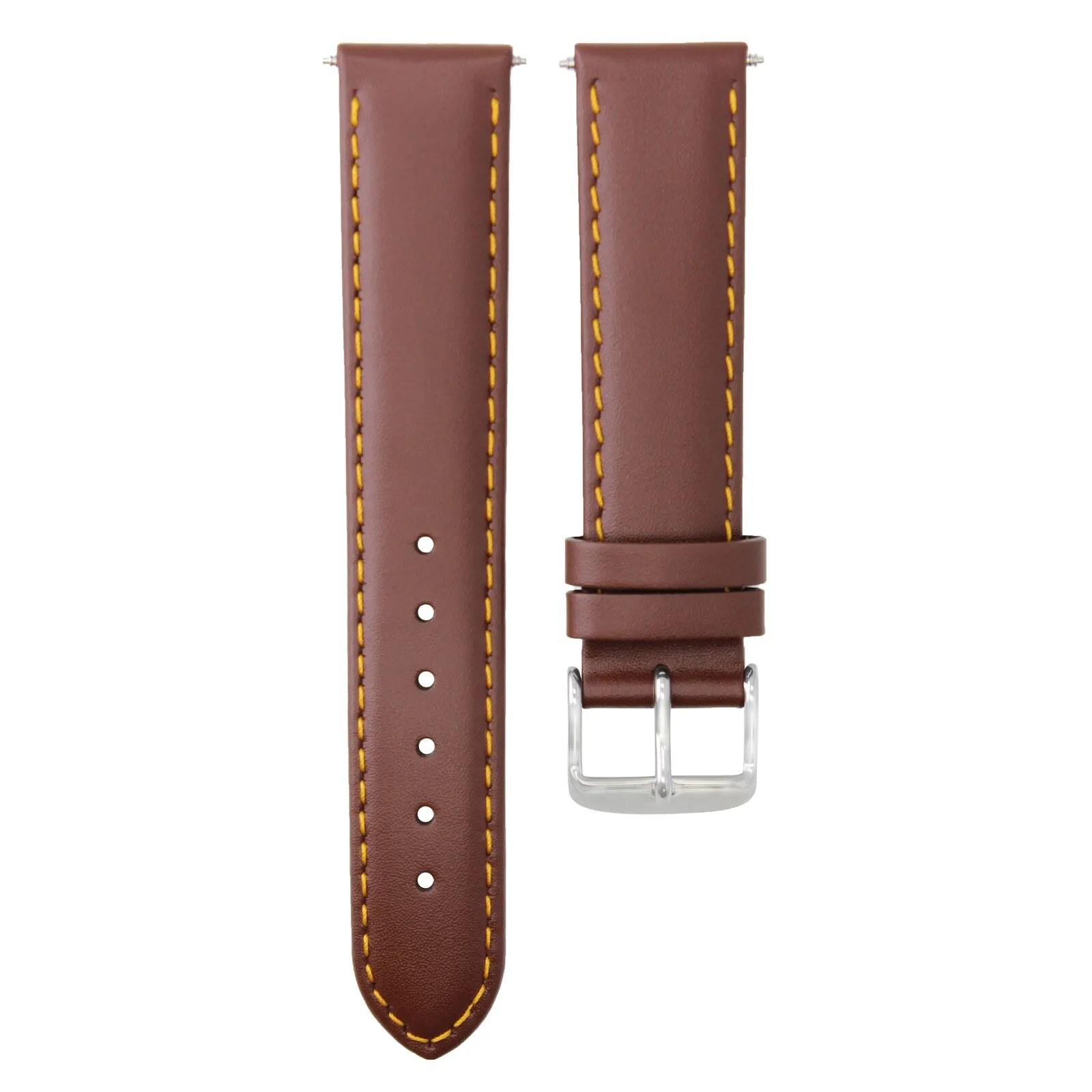 SMOOTH LEATHER WATCH BAND STRAP FOR TUDOR WATCH - 22MM