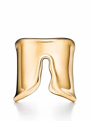 Split ring in yellow gold