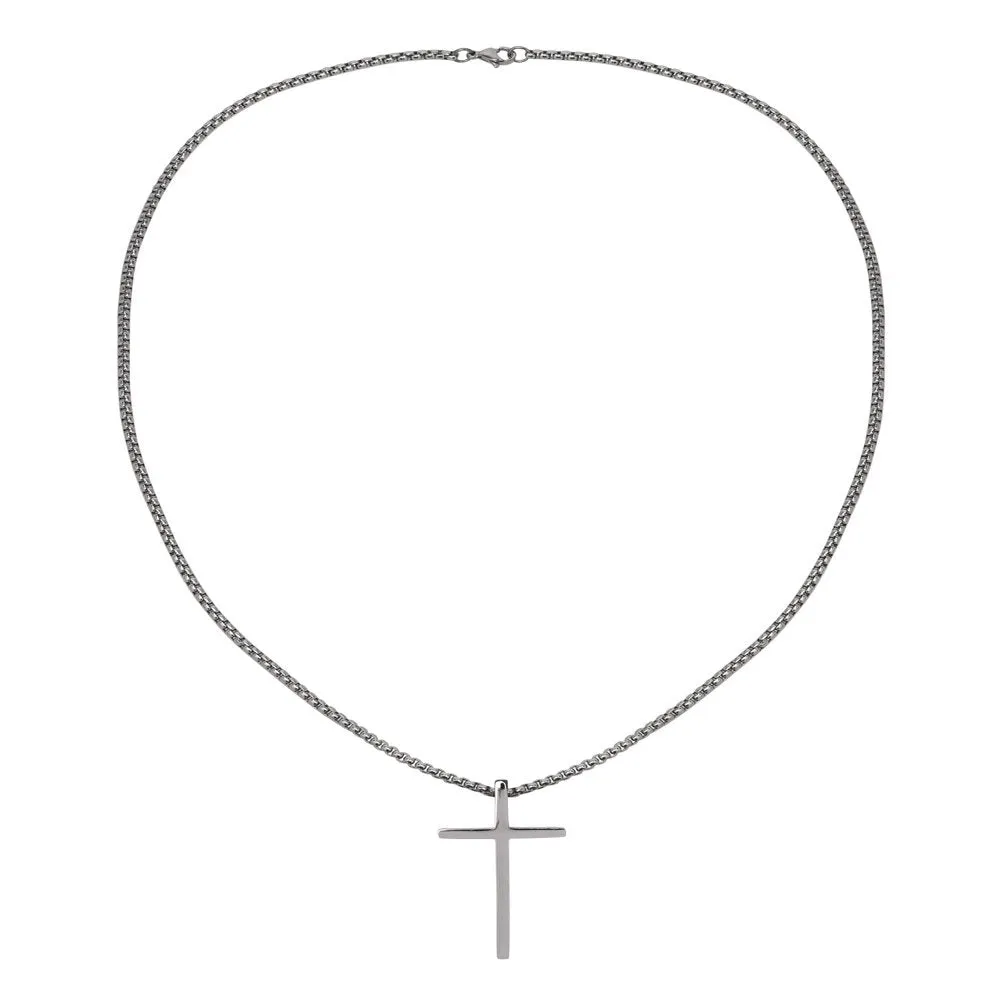 Stainless Steel Men's Cross Necklace