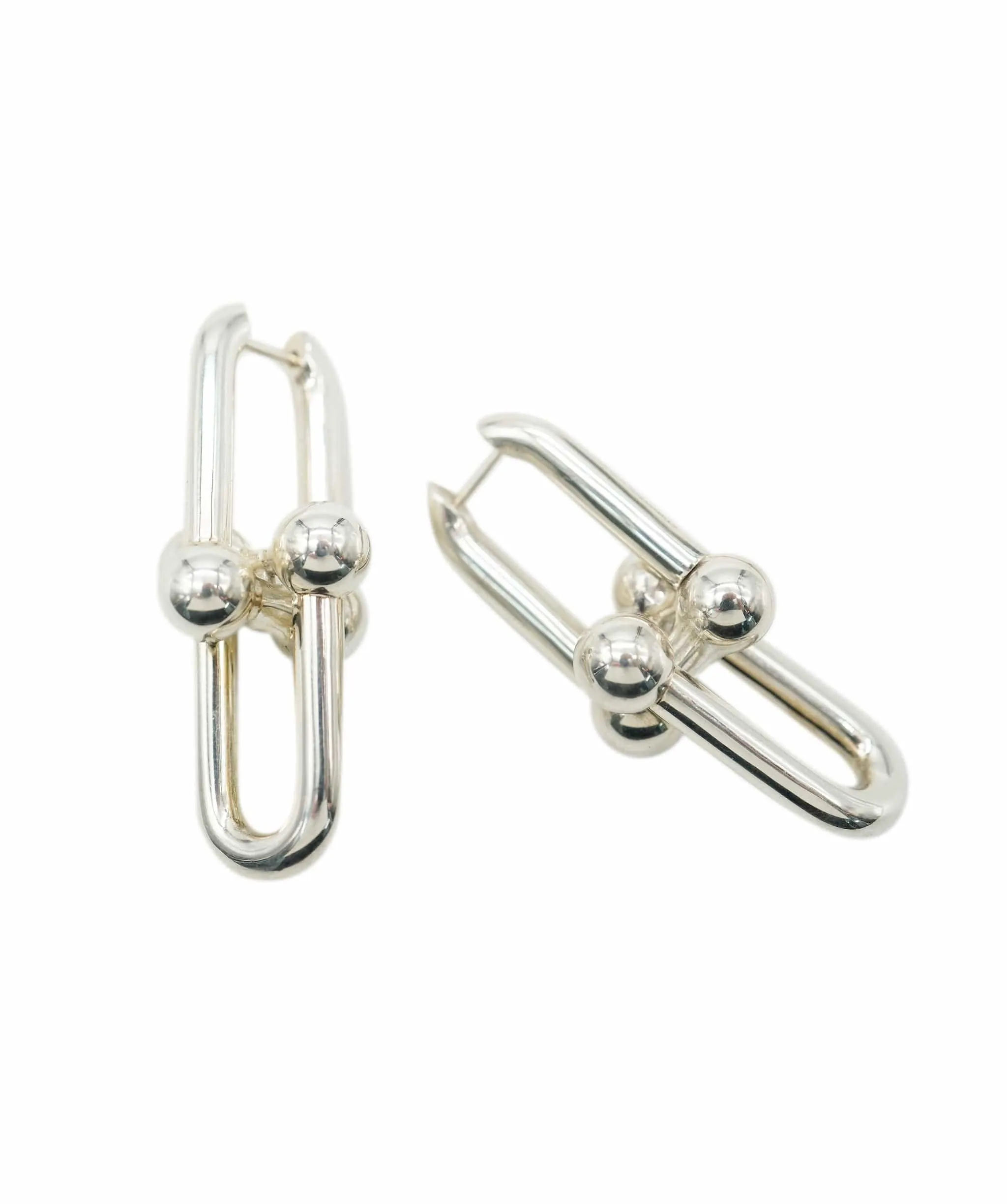 Tiffany & Co. Silver Hardware Earrings XL Link size UKL1416