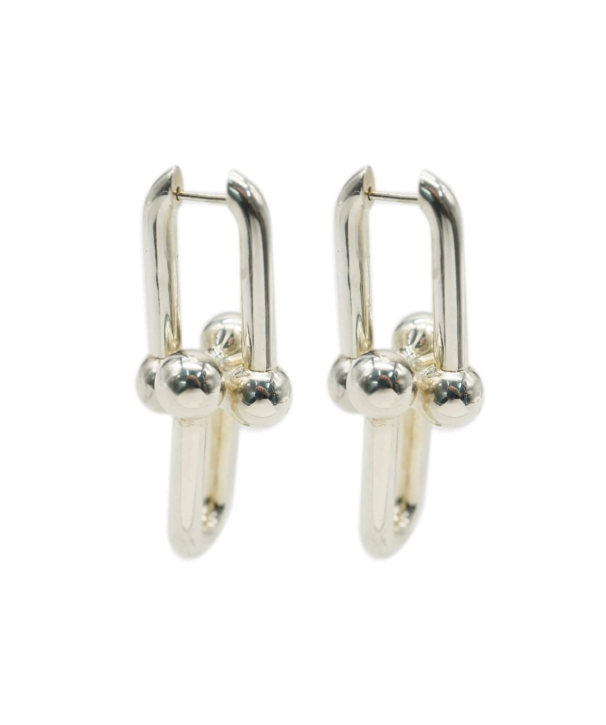 Tiffany & Co. Silver Hardware Earrings XL Link size UKL1416