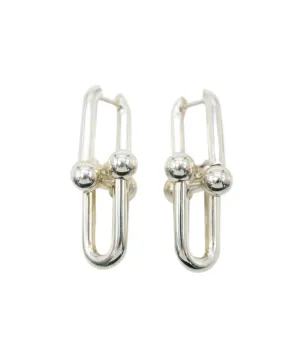 Tiffany & Co. Silver Hardware Earrings XL Link size UKL1416