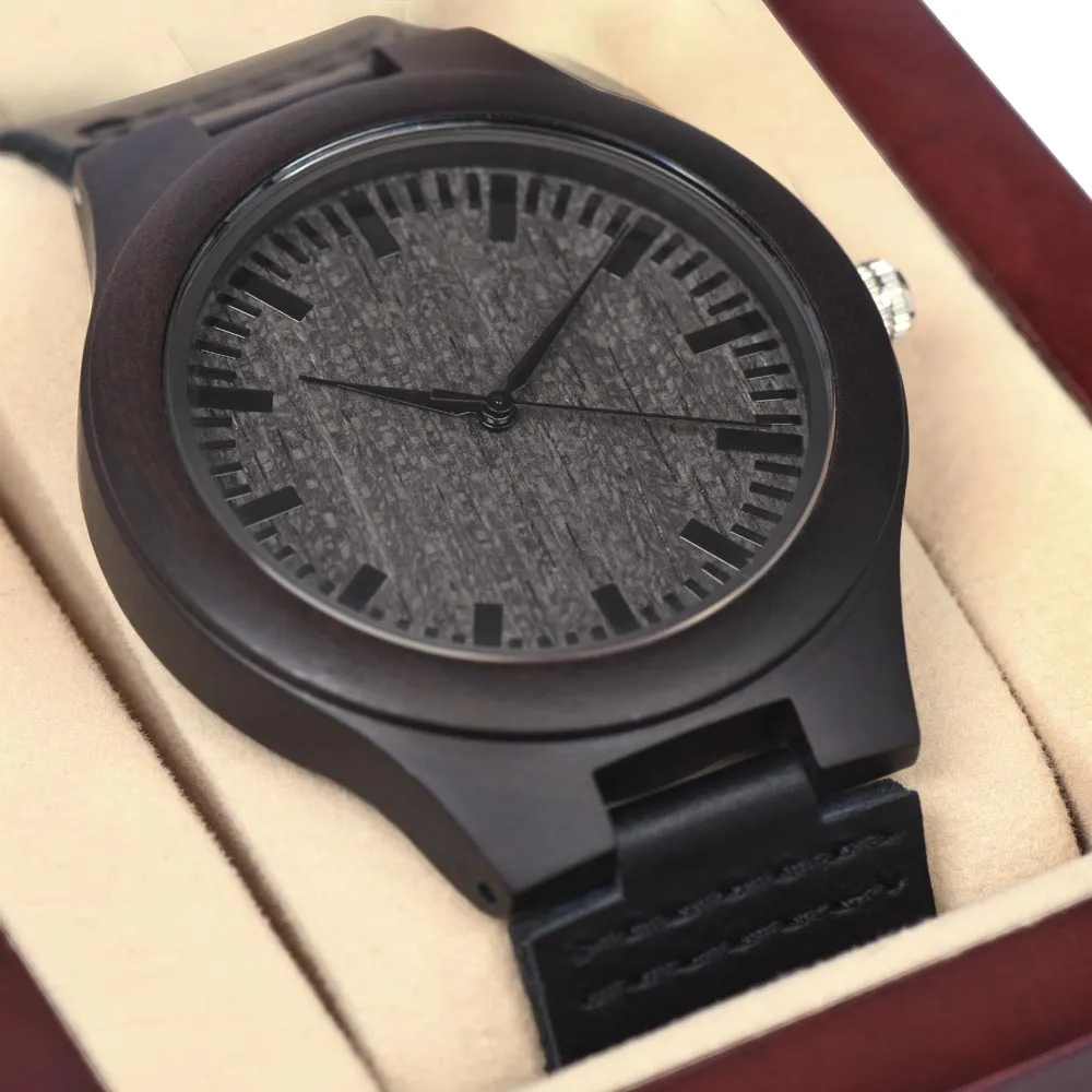 To My Husband to Be - Wooden Watch