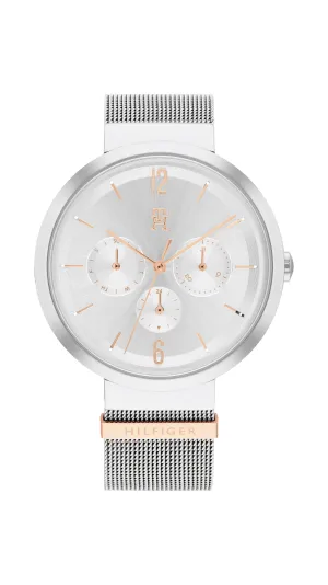 Tommy Hilfiger Lidia Stainless Steel Silver White Dial Women's Watch 1782537