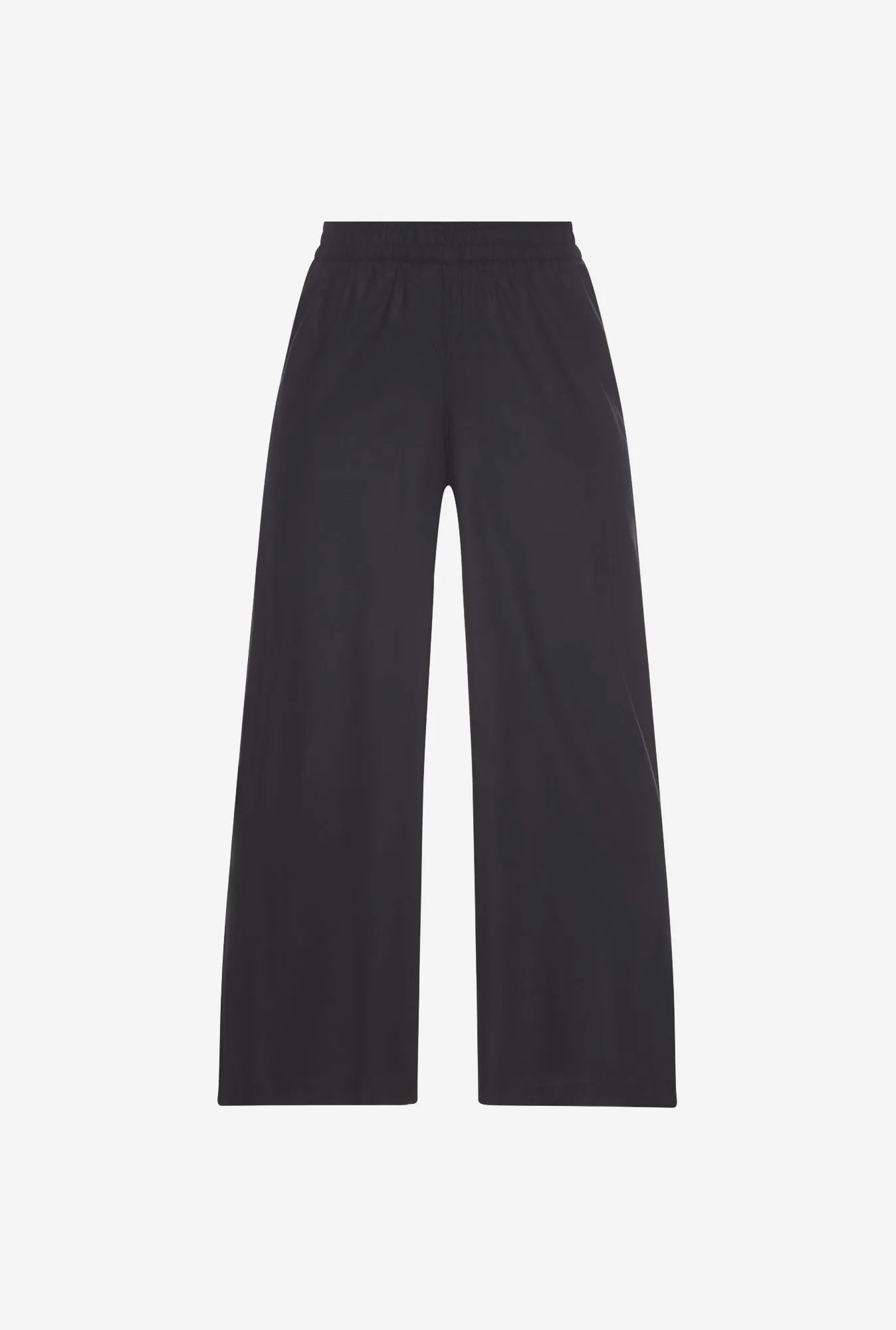 Utsa Black Solid Palazzos