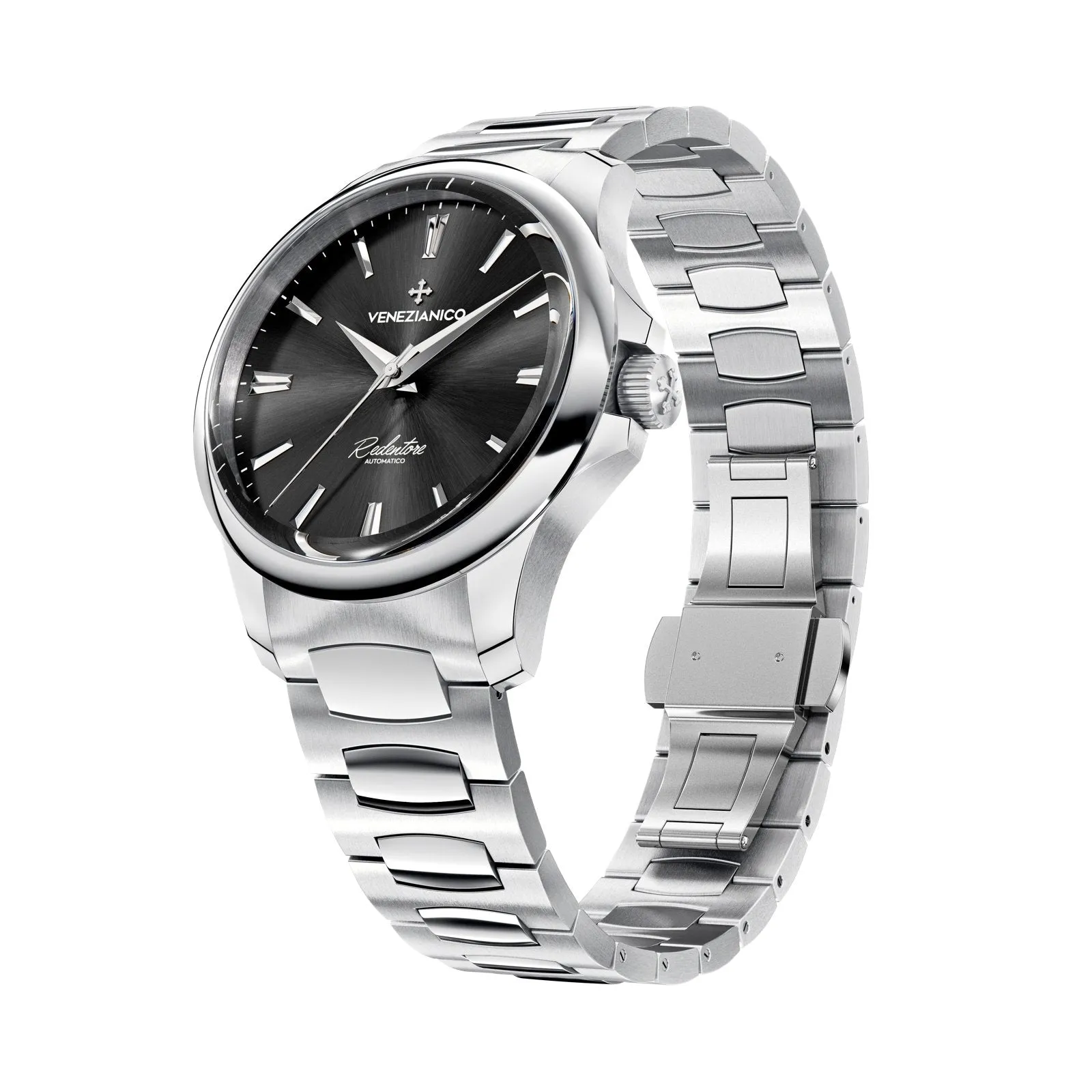 Venezianico Automatic Watch Redentore 36 Black Steel 1121504C