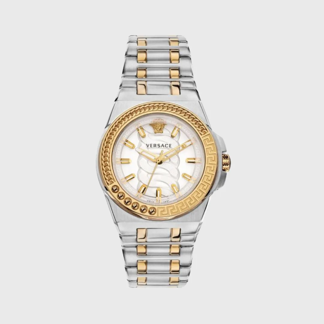 Versace Chain Reaction Two-Tone Bracelet Watch