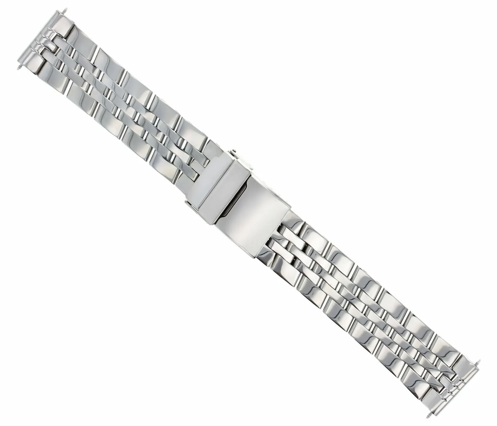 WATCH BAND BRACELET S/STEEL FOR BREITLING CHRONOMAT BENTLY 24MM ROUND END POLISH