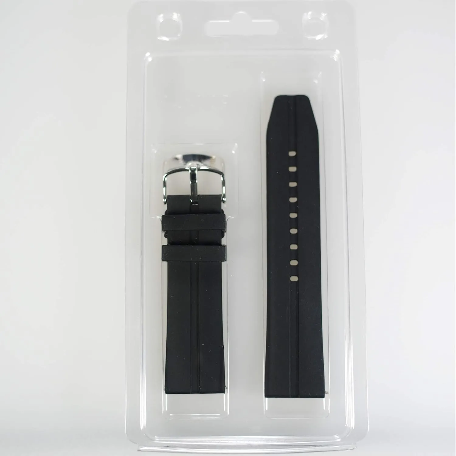 Watch Bands - Soft Silicone watch straps and Stainless Steel Interchangeable Watch Band Straps,Choose Color & Width -24mm,22mm,20mm,18mm Silky Soft Rubber Watch Bands