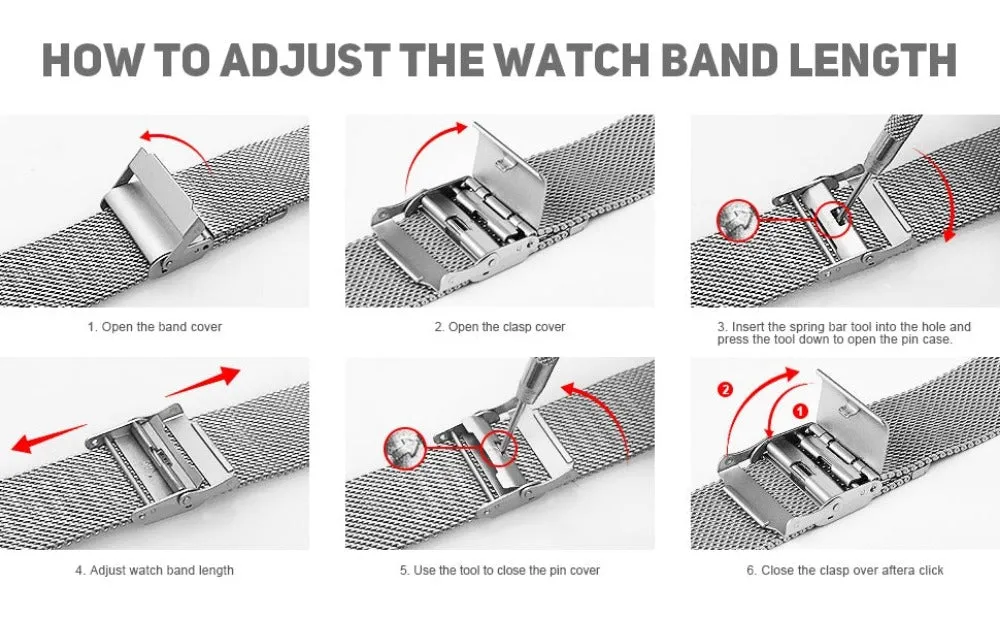 watch replacement watchband cheap mesh strap fashionable straps ✈️ free.shipping