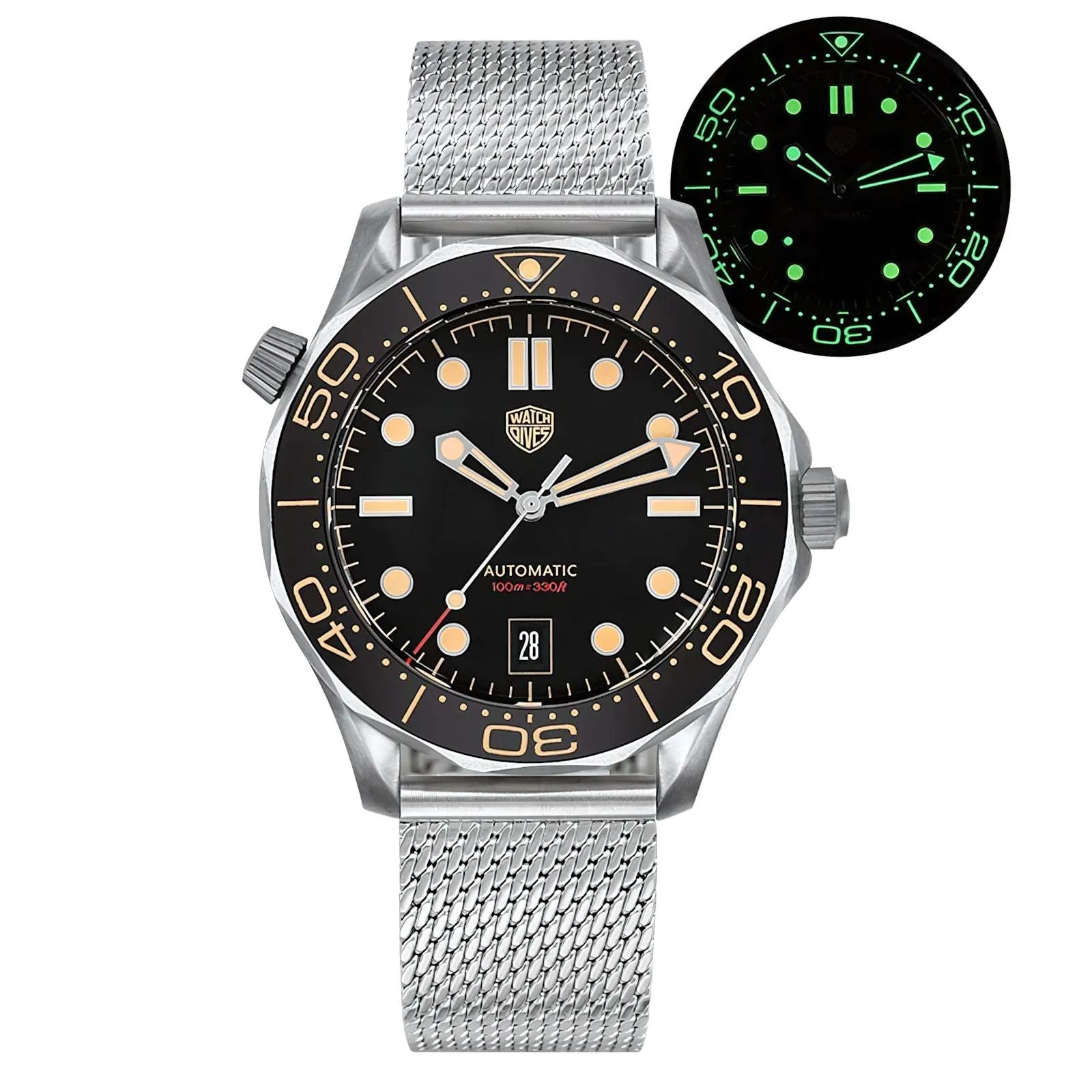 Watchdives 007 Seamaster Diver Automatic Homage Watches