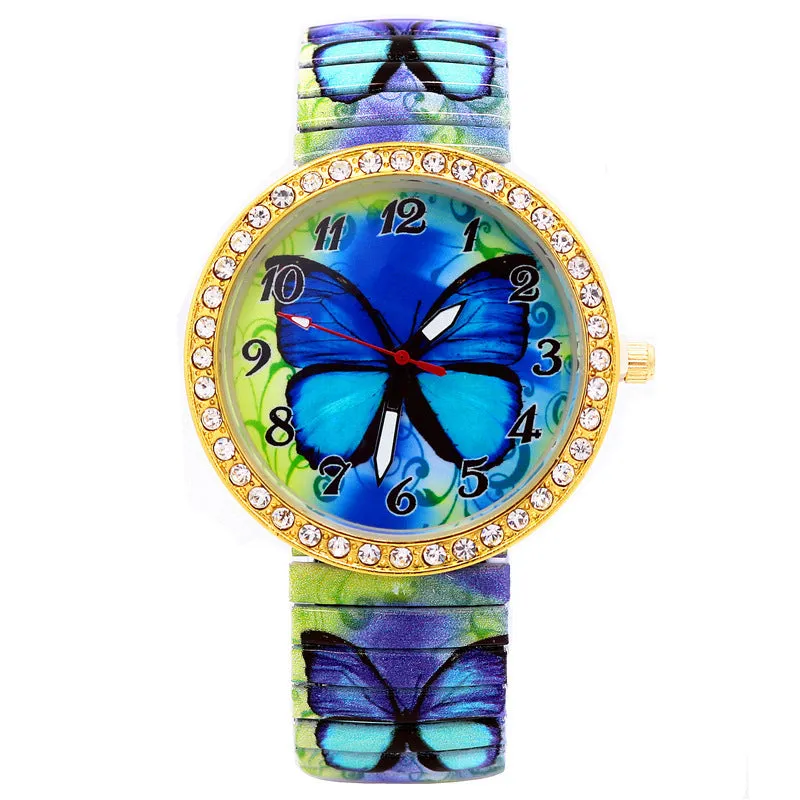 Wholesale Elastic Strap Butterfly Alloy Watches