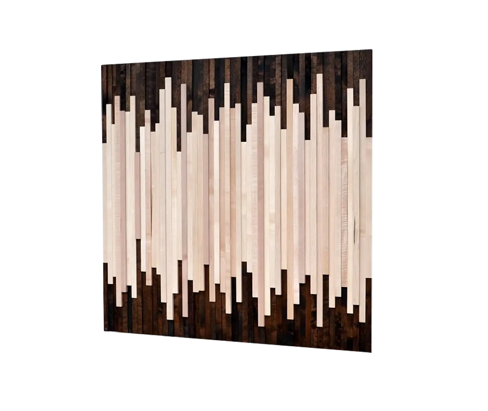 Wood Wall Art - Reclaimed Wood Art Sculpture - Modern Artwork - Minimalistic Design