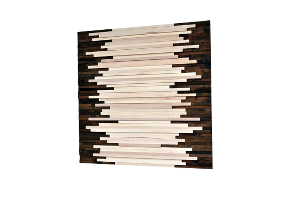 Wood Wall Art - Reclaimed Wood Art Sculpture - Modern Artwork - Minimalistic Design